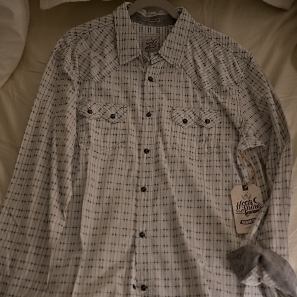Mens Moonshine Spirit Western Snap - Size M
